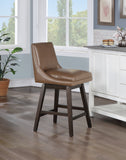 OSP Home Furnishings Allingham 26" Swivel Stool Molasses / Dk Walnut