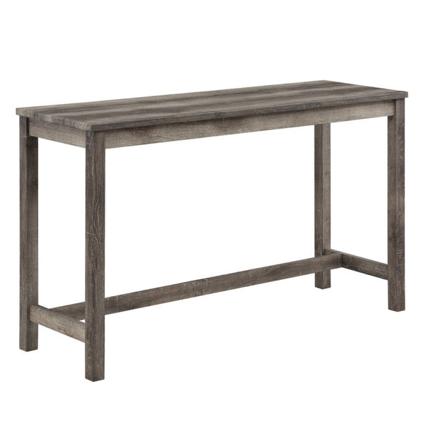 English Elm Orietta Wood Grain Pub Table Set with Tufted Linen Stools for Kitchen Dining B2749P413177