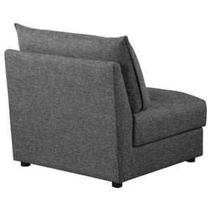 English Elm Wakefield Slipper Accent Chair Armless Foam Seat with Lumbar Pillow Modern Decor B062P451728