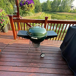 English Elm Outdoor Grill Station Caddy with Hooks Towel Holder Plate Storage for Cookouts W2181P481703