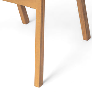 English Elm Christopher Knight Home® - BELFAST Teak Frame Outdoor Dining Chairs Set of 2 — Beige Mesh Comfort, Durable Weather-Resistant Design N762P240699A