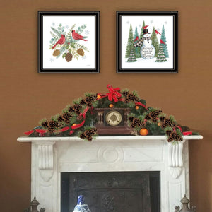 English Elm Trendy Decor 4u Festive Framed Wall Art Set Deb Strain Holiday Prints for Home B067P256634