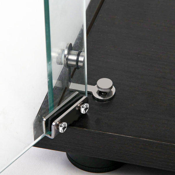 English Elm Tempered Glass Display Cabinet With Led Lights, Lockable Doors, Adjustable Feet For Any Room Decor W3155S00021-GIGA