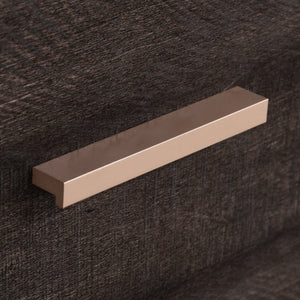 English Elm Credenza, Sleek Black Finish With Gold Base - Stylish Storage For Tvs Up To 65" In Living Rooms & Offices B356P367863