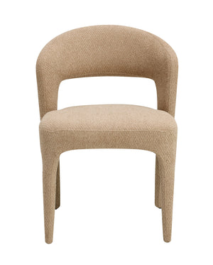 English Elm Lidi Light Brown Boucle Side Chair Set of 2 — Padded Fabric & Sponge Comfort, 220lb Capacity, 19" Seat Height B2726P405677