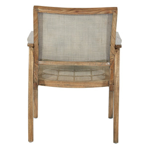 OSP Home Furnishings Lavine Cane Armchair Rustic Natural