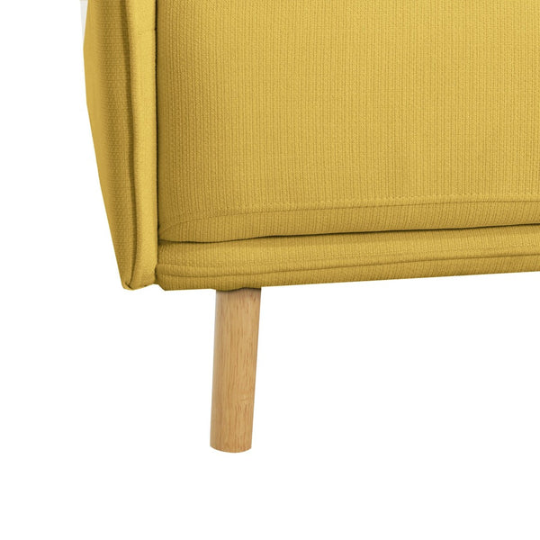English Elm 39" Scandinavian Accent Chair Plush Upholstered Cushions Solid Wood Legs Modern Lounge N767P208311Y