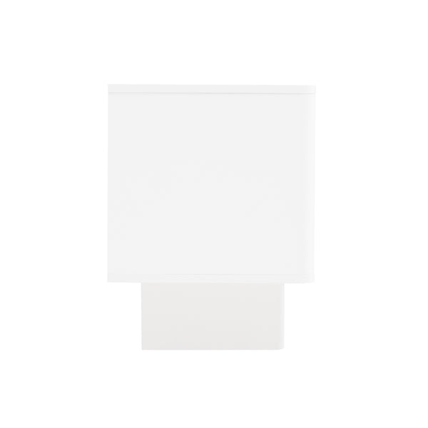 English Elm Ella Mid-Century 59" TV Stand with Cable Management, Adjustable Shelves, Drawer & Sled Legs White B365S00124