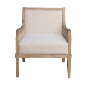 JLA Home Martha Stewart - Cane Morgan Accent Chair from Lily Pond Collection — Reclaimed Wood Frame, Synthetic Cane, Removable Cushion MT100-1203