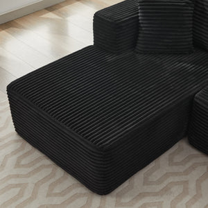 English Elm 106" Cloud Sectional Couch - Modular L-Shape With Left Chaise For Effortless Living Room Style W1143S00029