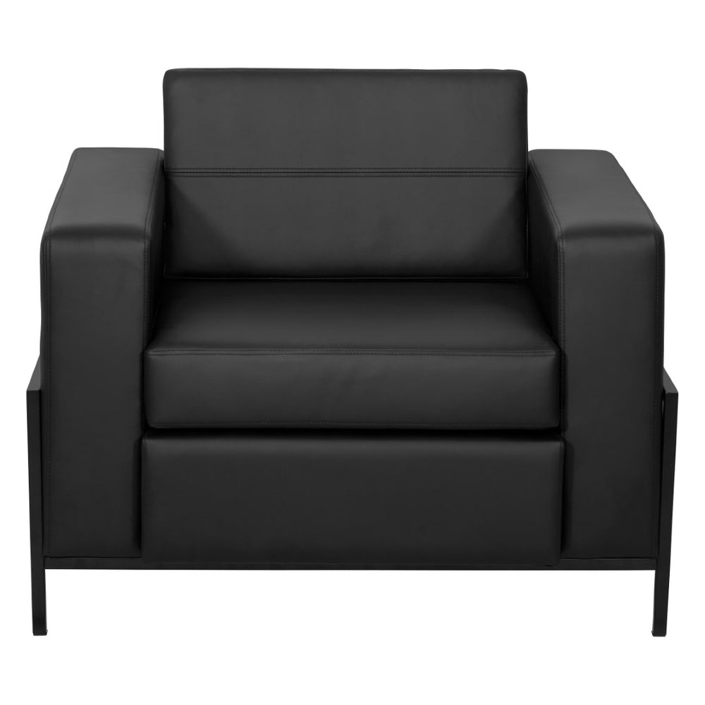 OSP Home Furnishings Arctic Club Chair Faux Leather with Usb Charging for Executive Office or Hotel Lounge Use ARCT51-U65