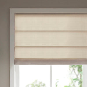 English Elm 1Pc Cordless Roman Blind - 34X64" Elegant Galen Matte Fabric For Light Control & Privacy B035P341198