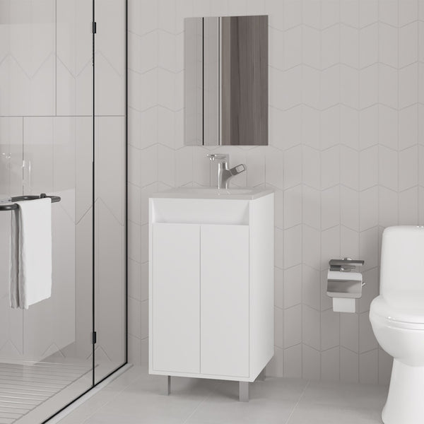 English Elm Colville Floating Wall Mount Vanity Cabinet Matte Finish Modern Bathroom Storage B092P439924