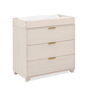 English Elm Pixie Changing Topper Washed Natural – Secure, Felt-Padded Dresser Changing Station with Safety Mounts B022P204850