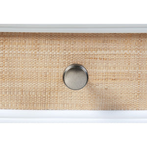 English Elm Talia Eight Drawer Chest with Rattan Fronts and Felt Lined Coastal Bedroom Storage B062P440322