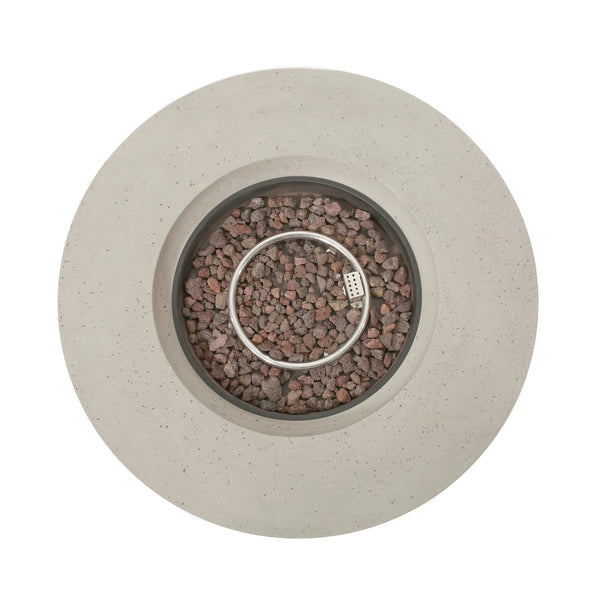 English Elm Christopher Knight Home® - Outdoor Lightweight Concrete Circular Fire Pit - Modern Design, 50000 Btu, Easy Setup, Light Grey 59240.00WHI-50K_59243.00WHI