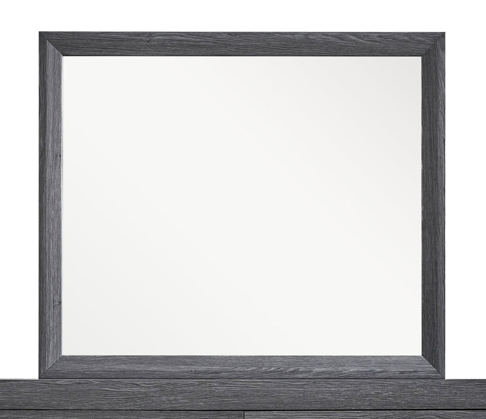 English Elm Rustica Rectangular Wood Frame Bedroom Mirror in Gray for Dresser or Console B078P473043