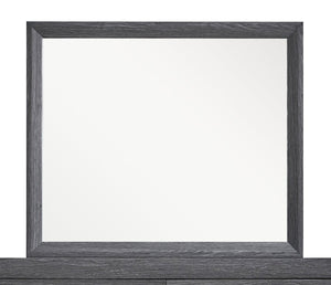 English Elm Rustica Rectangular Wood Frame Bedroom Mirror in Gray for Dresser or Console B078P473043