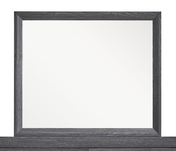 English Elm Rustica Rectangular Wood Frame Bedroom Mirror in Gray for Dresser or Console B078P473043