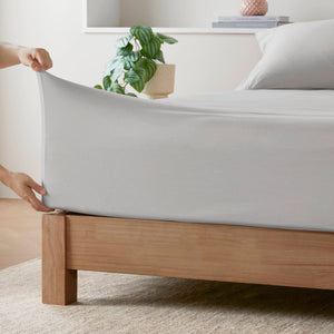 English Elm 3 Pcs Twin All-Season Sheet Set In Grey - Soft Jersey Knit, Deep-Pocket, Easy Care For Year-Round Comfort B035P319684