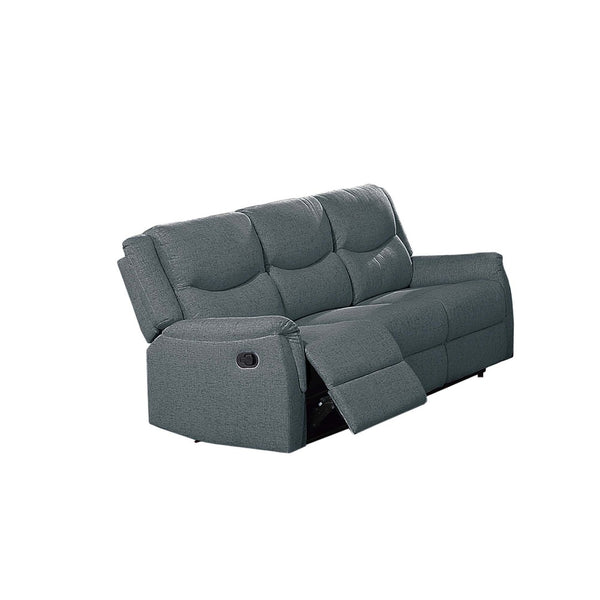 English Elm Modern Burlap Textured Sofa and Recliner Set for Comfortable Living Room Seating Dark Gray B011S02352