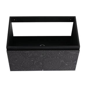 English Elm 30'' Floating Wall-Mounted Bathroom Vanity With Ceramic Sink & Soft-Close Doors For Modern Spaces P2 W999S00213-GIGA