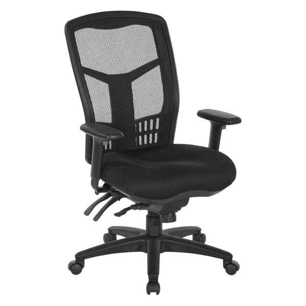 OSP Home Furnishings Progrid® High Back Mesh Office Chair with Lumbar Support and Pneumatic Seat Adjustment 92892-30