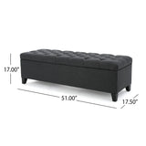 Christopher Knight Home® - Noble House - Ottilie Contemporary Button-Tufted Fabric Storage Ottoman Bench