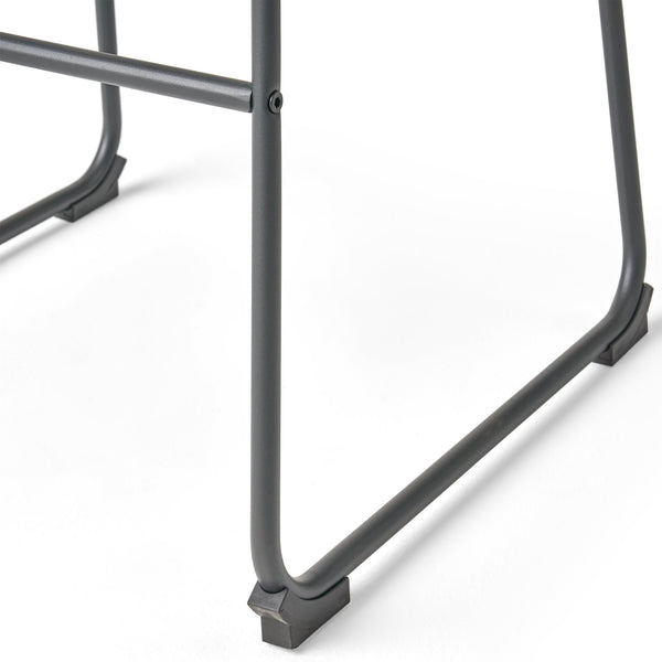 English Elm Christopher Knight Home® - Set of 2 30" Cedric Faux Leather Barstool Vintage Brown — Low Back, Steel Frame, 250lb Capacity, Upholstered Comfort 57583.00