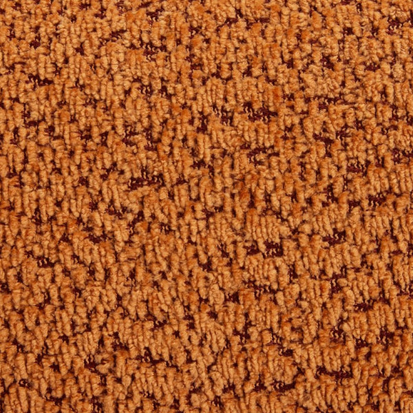 English Elm Upholstered Cocoon Accent Chair Ergonomic Curved Frame Soft Breathable Fabric Lounge Seat Orange T3623P434429