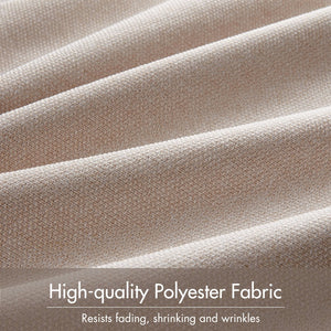 English Elm 2-pk Blackout Curtain Panels Quilted Thermal Noise Reducing Bedroom Privacy Drapes Linen B035P496612