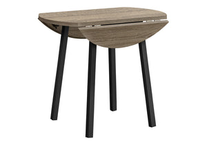 English Elm Dining Table Set Taupe 3-Piece Drop Leaf 35" Compact Kitchen Set with Padded Chairs, Modern Quality B2710P218794