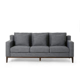 Christopher Knight Home® - Noble House - - Mirod Comfy 3-Seat Sofa With Wooden Legs, Modern For Living Room And Study