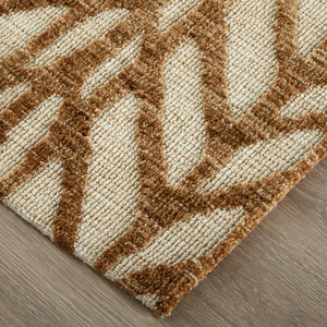 Feizy Rugs Colton Modern Geometric Low Pile Area Rug - Durable, Stain-resistant Design For Stylish Spaces Brown,Tan Polyester 8748a55fbrn000f00