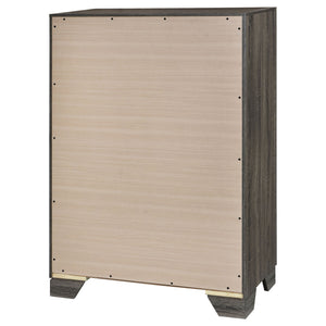 English Elm Funston Brown Oak 4-Drawer Chest – Modern, Space-Saving Storage Solution For Stylish Bedrooms & More! B062P375573