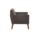 INK+IVY Newport Mid-Century Newport Wide Mid-Century Modern Lounge Chair II110-0391 Charcoal