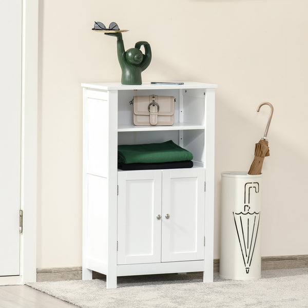 English Elm Kleankin Bathroom Floor Cabinet - Stylish Freestanding Storage With Adjustable Shelves & Open Design W2225P229573