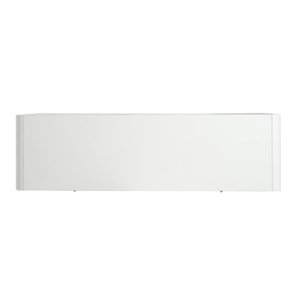 English Elm Modern White Sideboard with Soft Close Drawers and Doors for Dining or Living Rooms N779P373190W_N779P373191W