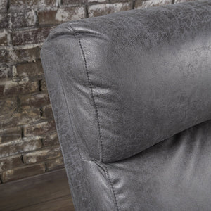 English Elm Christopher Knight Home® - Reclining Loveseat with Push-Back Recline, Plush Tufted Fabric Sofa, Compact Wall-Hugger Design Slate 61372.00MF