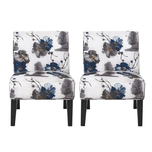English Elm Christopher Knight Home® - Accent Chair - Mid-Century Modern Comfort, Blue Upholstery, Durable Rubberwood Frame, Stylish Design N771P218158Z