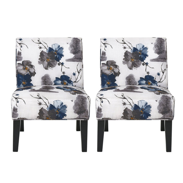 English Elm Christopher Knight Home® - Accent Chair - Mid-Century Modern Comfort, Blue Upholstery, Durable Rubberwood Frame, Stylish Design N771P218158Z