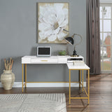 OSP Home Furnishings Modern Life Desk in White White