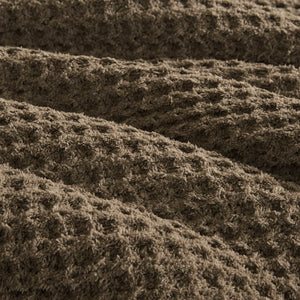 English Elm Waffle Soft Chenille Comforter Set Twin with Ivory Sherpa Reverse, Hypoallergenic Down-Alternative Fill Brown 21.26 L x 21.26 W x 15.35 H B035P294136