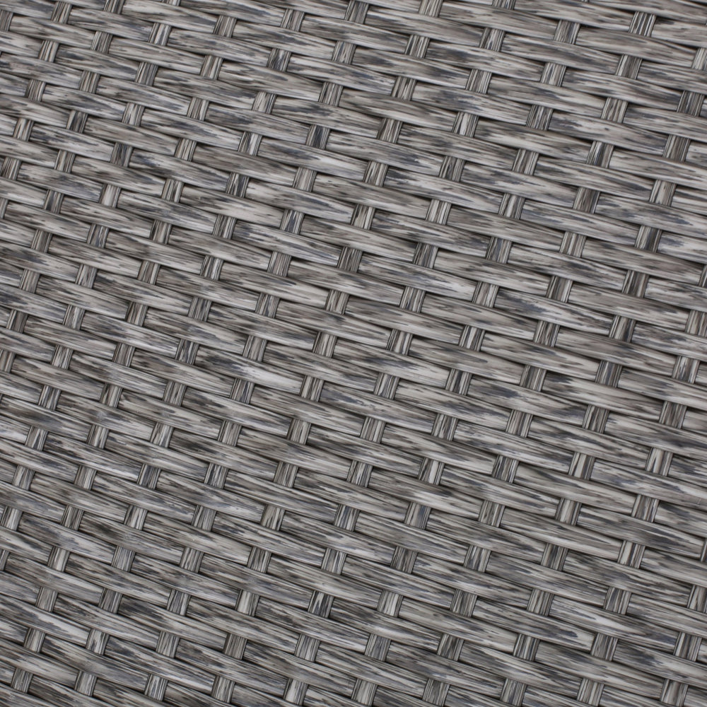 English Elm Christopher Knight Home® - Outdoor U-Shaped 6 Seater Patio Sofa Set - Modular Half-Circle PE Rattan, Water-Resistant Cushions, Black+Gray N757S592636B