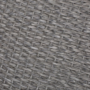 English Elm Christopher Knight Home® - Outdoor U-Shaped 6 Seater Patio Sofa Set - Modular Half-Circle PE Rattan, Water-Resistant Cushions, Black+Gray N757S592636B