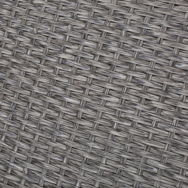 English Elm Christopher Knight Home® - Outdoor U-Shaped 6 Seater Patio Sofa Set - Modular Half-Circle PE Rattan, Water-Resistant Cushions, Black+Gray N757S592636B