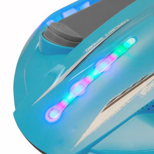 English Elm Electric Manta Ray Kids Ride on Racing Car with Built in Lights Music and Stable Wheels Blue W2181P202380