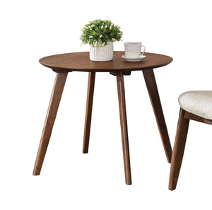 English Elm Mid-Century Wingback Chair with Matching Side Table, Bouclé-Style Upholstery, Solid Wood Frame Beige,Walnut 30 L x 13 W x 30 H B2741S00355