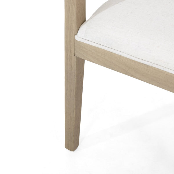 English Elm Dining Arm Chairs Set of 2 Upholstered Tub Style Rubberwood Mid-century Modern Seating N771P388967M