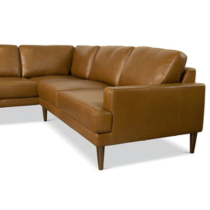 English Elm Ashcroft Furniture - London Leather Sectional Sofa - Right Facing, Premium Comfort & Durable Design For Modern Living Spaces B183S00075